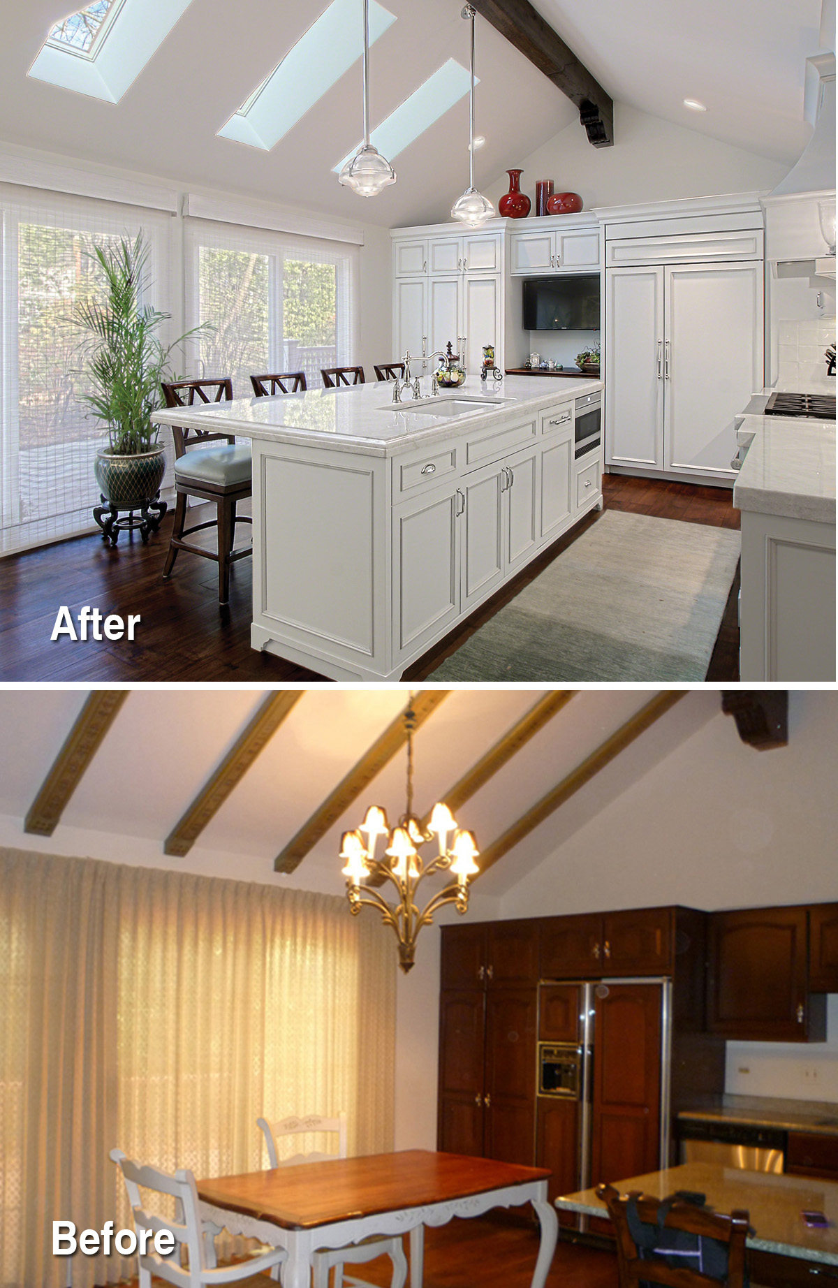 Kitchen Remodels From Dark To Bright Benvenuti And Stein