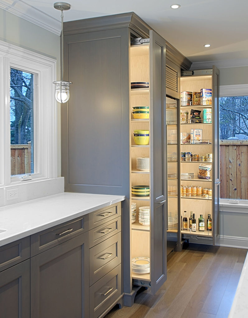 Roll out kitchen pantry designs
