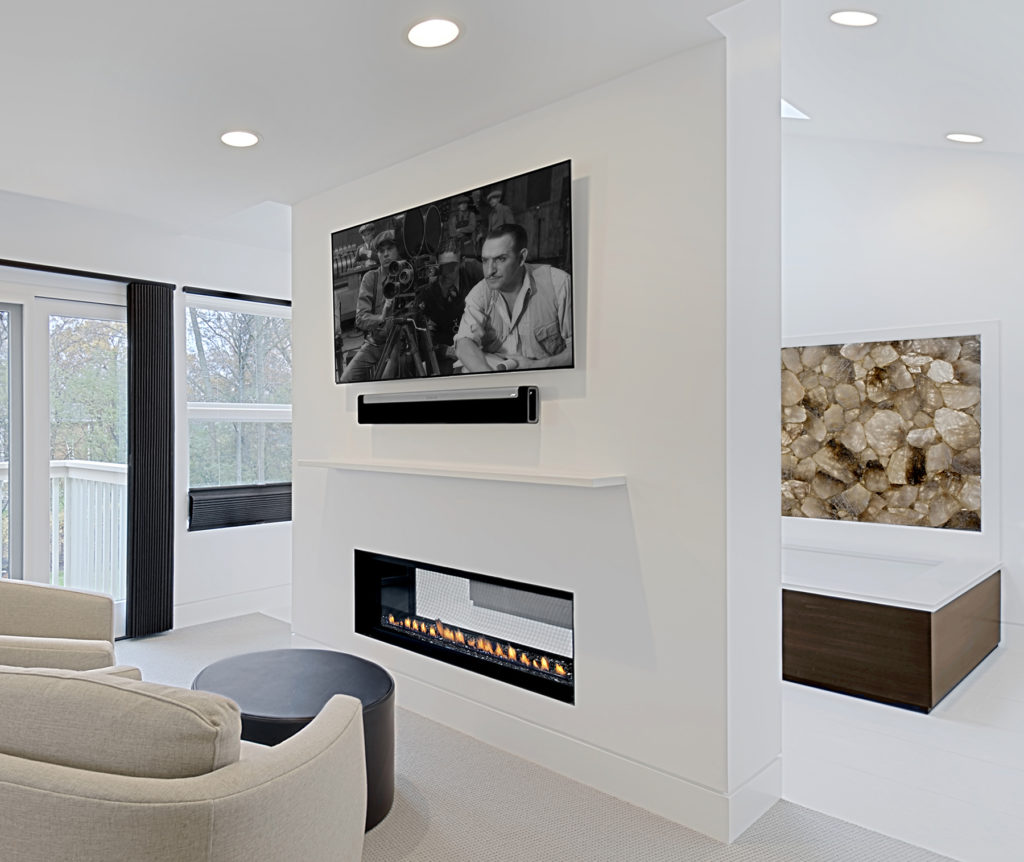 minimalist style fireplace design