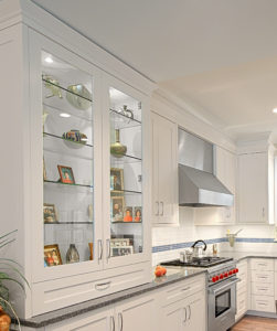 Custom Kitchen Display Cabinets Create a Focal Point - Benvenuti and Stein