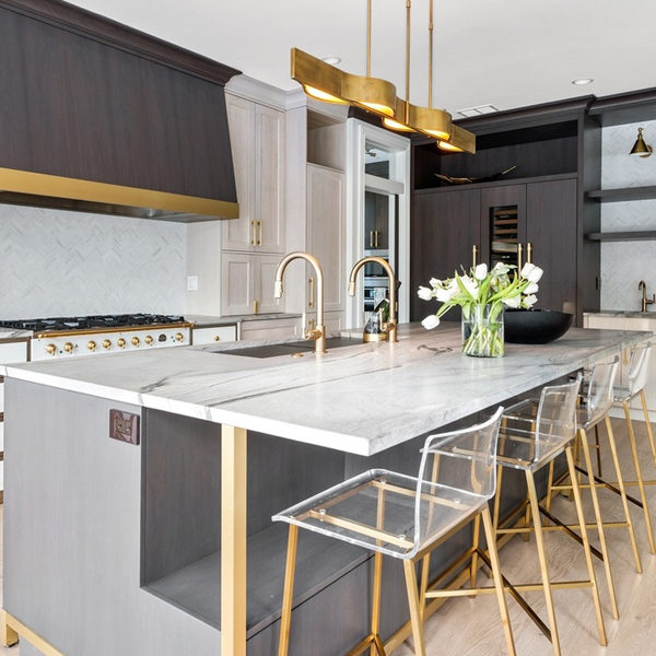Grey & Gold Kitchen Design — West Coast Capri