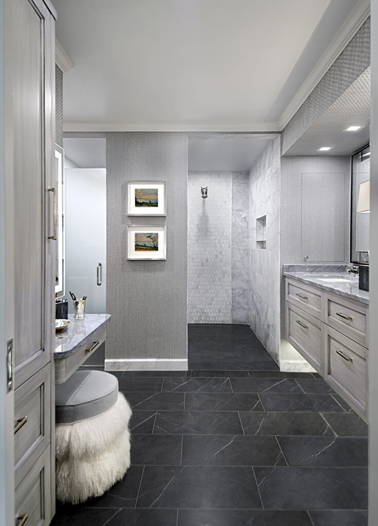 North Shore bathroom remodeling project