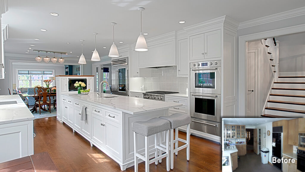 Winnetka kitchen and family room renovation