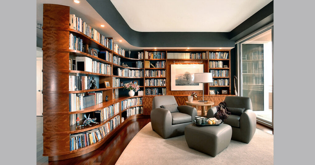 design professionals bookshelves