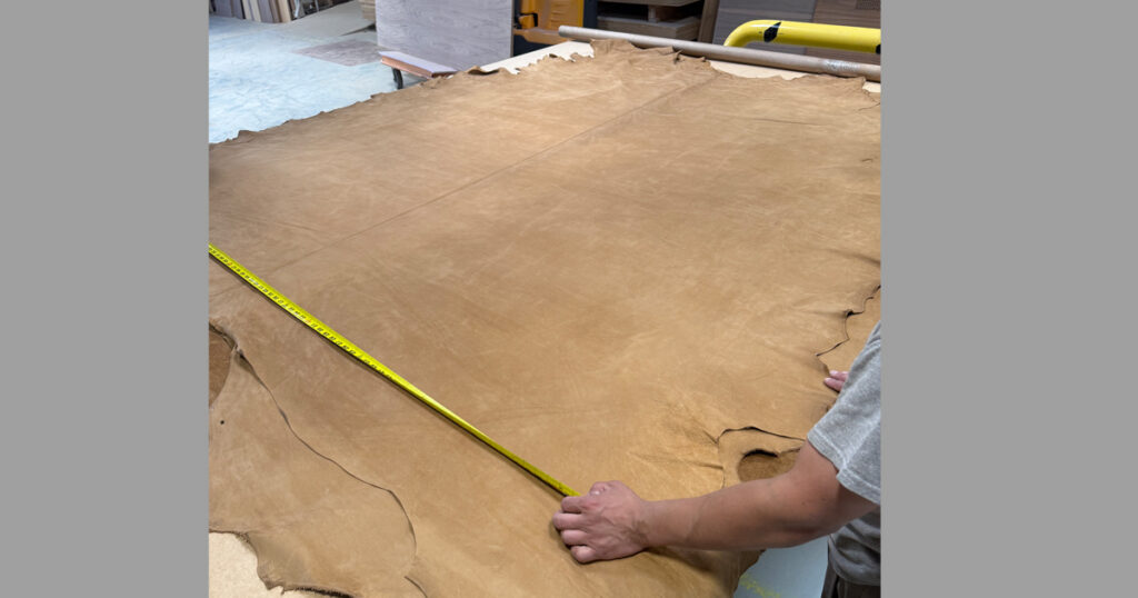 Cabinet shop carpenter at work
